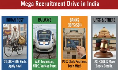 Govt Jobs 2026: सरकारी नौकरी का महाकुंभ! रेलवे, डाक विभाग और बैंकों सहित इन विभागों में 70,000+ पदों पर निकली भर्ती, जल्द करें आवेदन