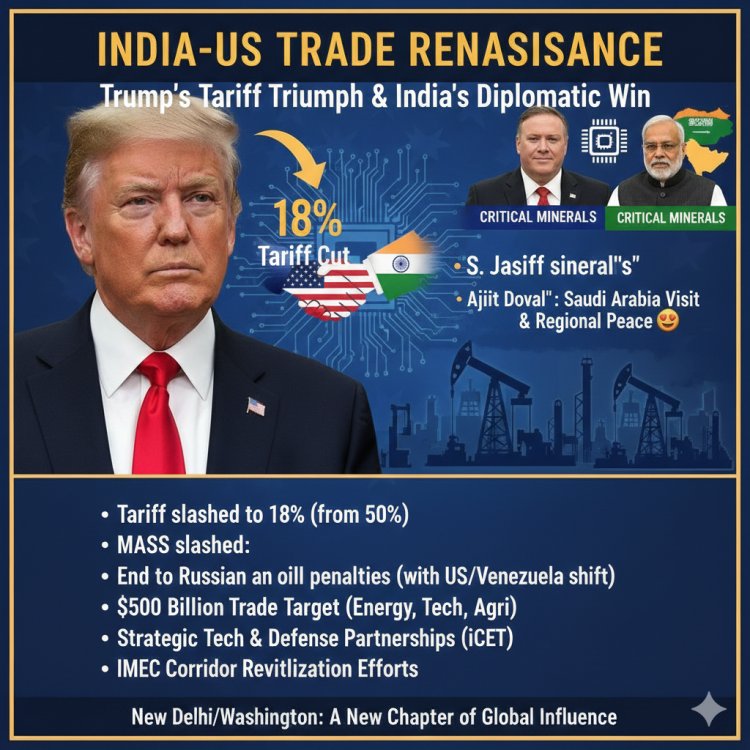 भारत-अमेरिका व्यापारिक पुनर्जागरण: ट्रम्प का टैरिफ धमाका और भारत की कूटनीतिक जीत