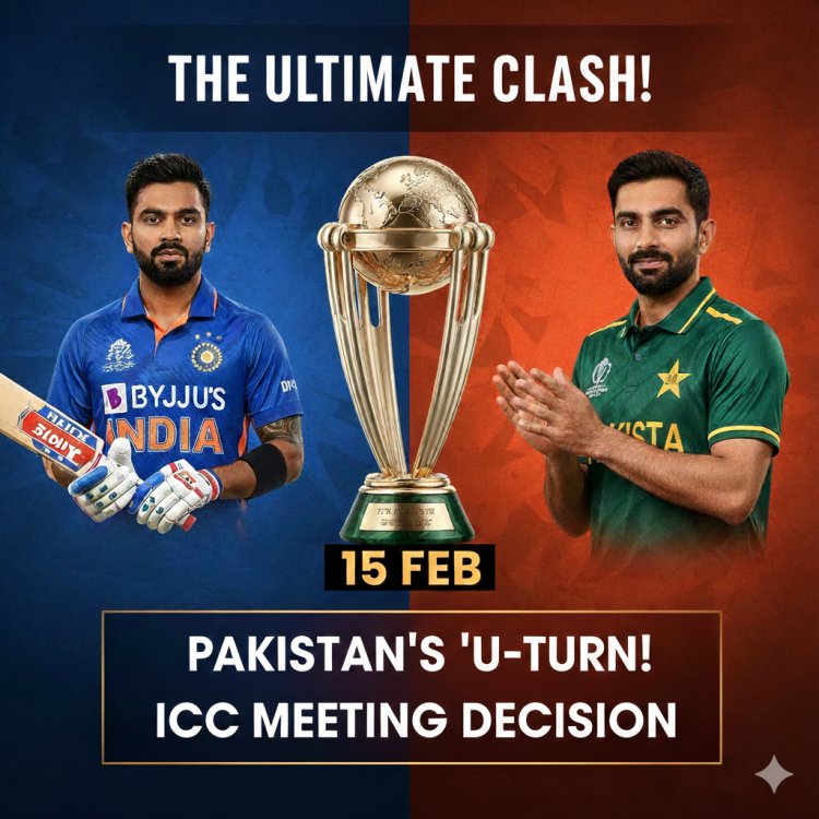 ND vs PAK: 15 फरवरी को होगा महामुकाबला! पाकिस्तान ने लिया 'यू-टर्न', जानें ICC की बैठक में क्या हुआ