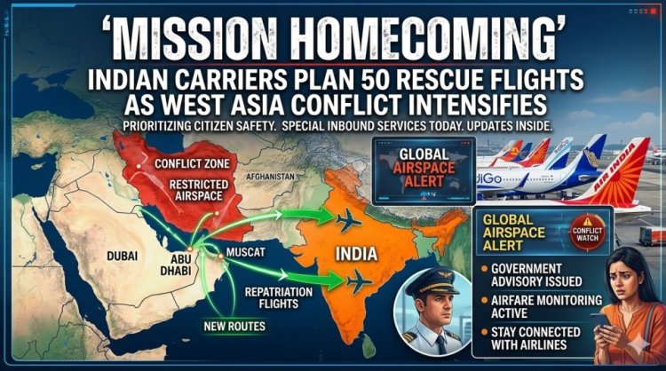 Mission Homecoming: Indian Carriers Plan 50 Rescue Flights as West Asia Conflict Intensifies