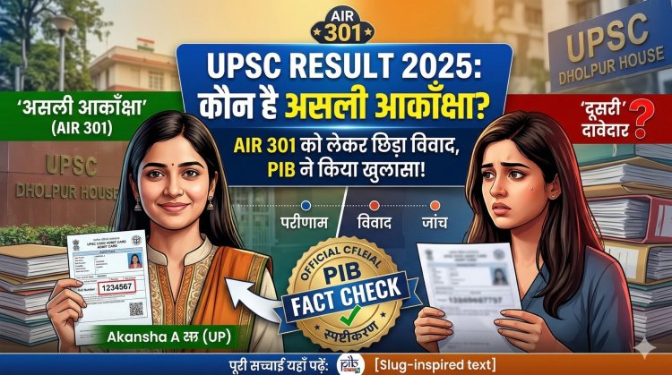 UPSC Result 2025: कौन है असली आकाँक्षा? AIR 301 को लेकर छिड़ा विवाद, PIB ने किया बड़ा खुलासा!