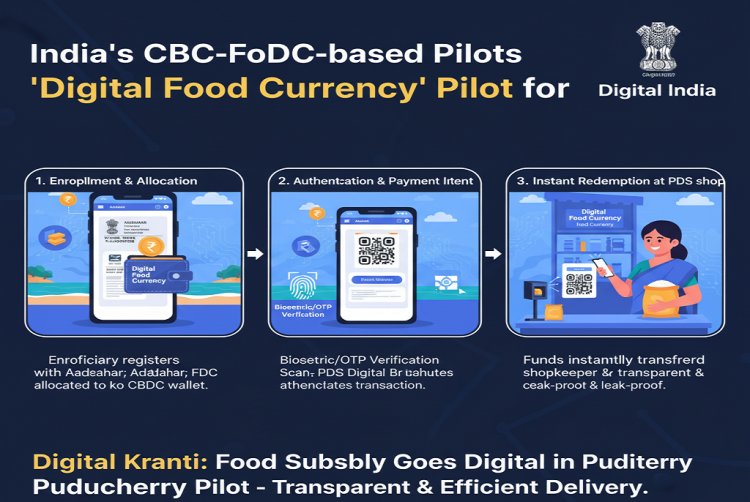 Digital Kranti: Puducherry Launches India’s First CBDC-Based Digital Food Currency Pilot
