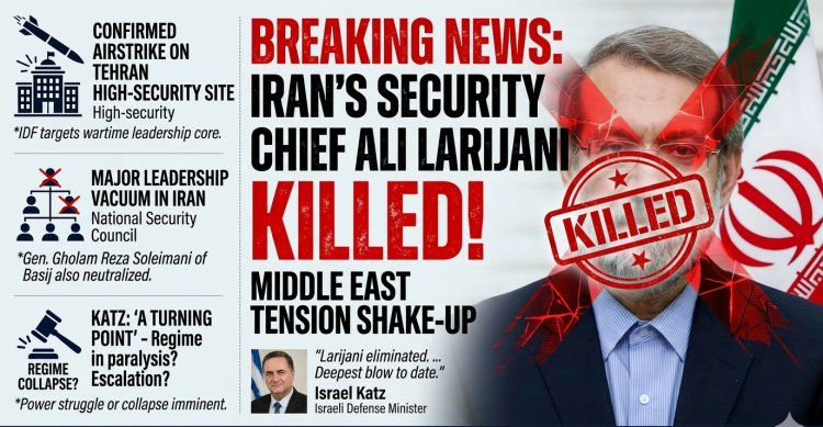 Middle East Shake-up: Iran’s Security Chief Ali Larijani Killed in Israeli Strike, Katz Confirms