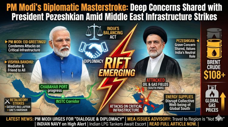 PM Modi’s Diplomatic Masterstroke: Deep Concerns Shared with President Pezeshkian Amid Middle East Infrastructure Strikes
