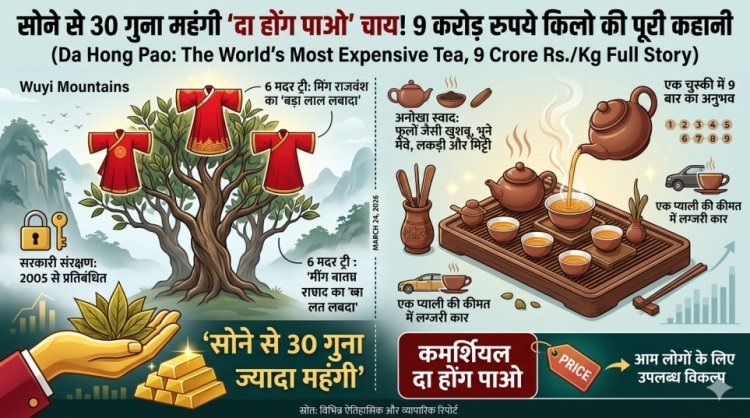 सोने से भी महंगी है यह चाय! 9 करोड़ रुपये किलो वाली 'दा होंग पाओ' की पूरी कहानी